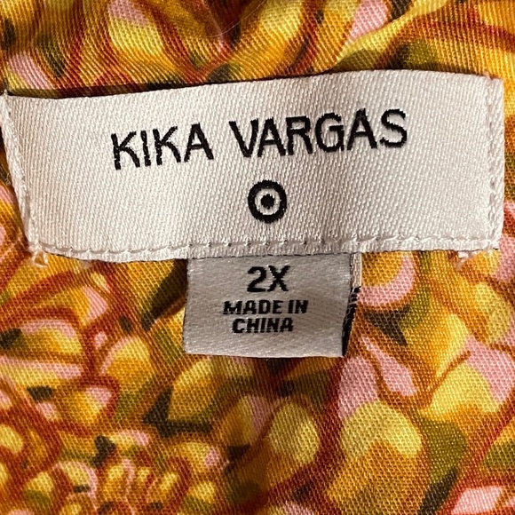 Kika Vargas X Target Gold + Mum Floral Quilted Jacket SZ 2X - Picture 7 of 7